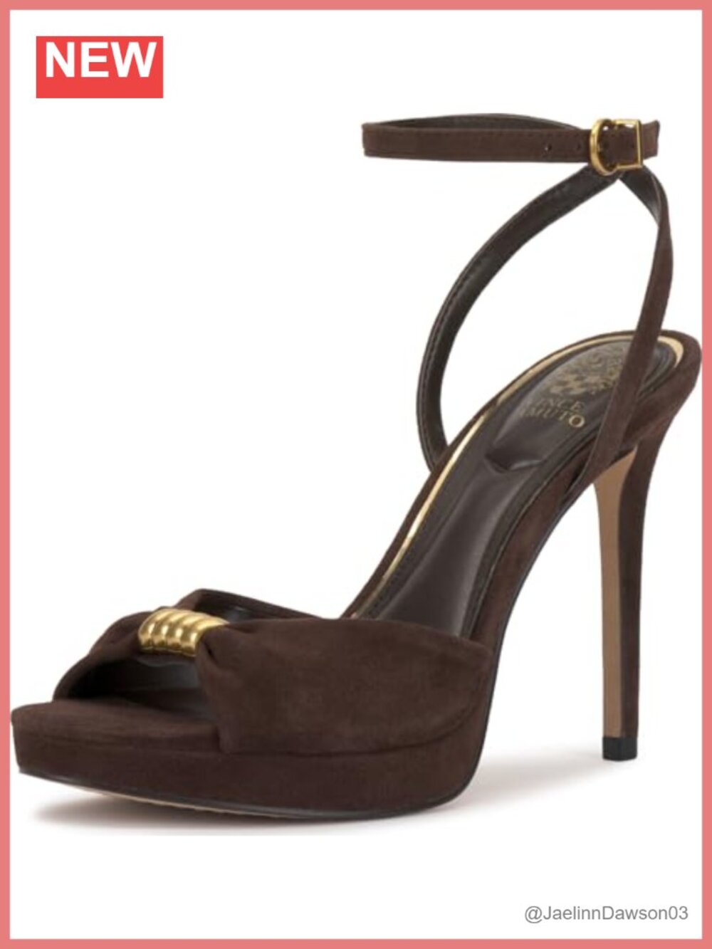 Suede Stiletto Heel Ankle Strap Sandals